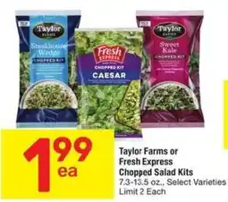Albertsons Taylor Farms or Fresh Express Chopped Salad Kits offer