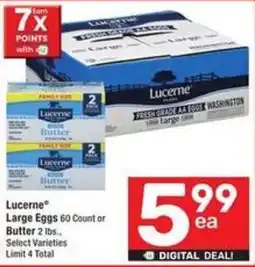 Albertsons Lucerne Large Eggs or butter offer