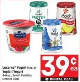 Albertsons Lucerne Yogurt or Yoplait Yogurt offer