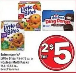 Albertsons Entenmann's Little Bites or hostess multi packs offer