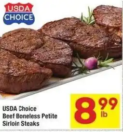 Albertsons USDA Choice Beef Boneless Petite Sirloin Steaks offer