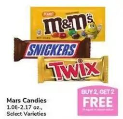 Albertsons Mars Mars Candies 1.08-2.17 oz., Select Varieties offer