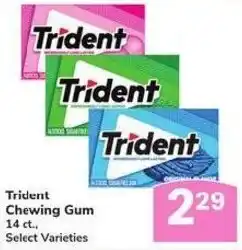 Albertsons Trident chewing gum offer