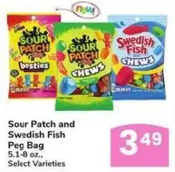 Albertsons Sour Patch and Swedish Fish Peg Bag offer