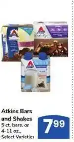 Albertsons Atkins Bars and Shakes offer