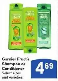 Albertsons Garnier Fructis Shampoo or Conditioner offer