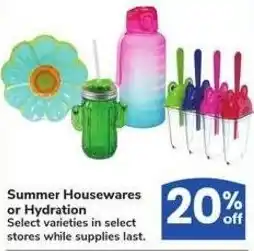Albertsons Summer Housewares or Hydration offer