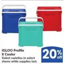 Albertsons IGLOO Profile Il Cooler offer