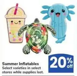 Albertsons Summer Inflatables offer