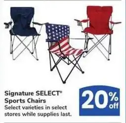 Albertsons Signature select sports chairs offer