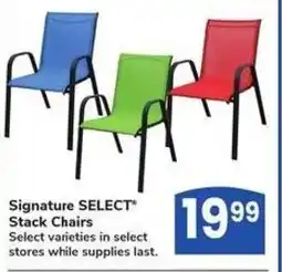 Albertsons Signature select stack chairs offer