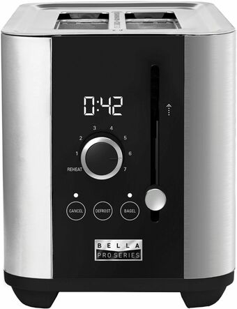 Best Buy Bella Pro Series - 2-Slice Digital Touchscreen Toaster - Stainless Steel offer