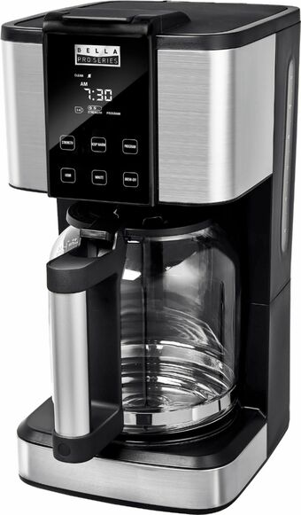 Best Buy Bella Pro Series - 14-Cup Touchscreen Coffee Maker - Stainless Steel offer