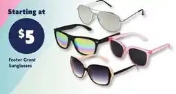 Family Dollar Foster Grant Sunglasses offer
