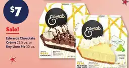 Family Dollar Edwards Chocolate Créme 25.5 oz. or Key Lime Pie 30 oz offer