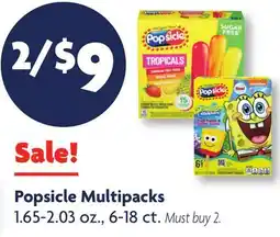 Family Dollar Popsicle Multipacks offer