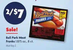 Family Dollar Ball Park Meat Franks offer