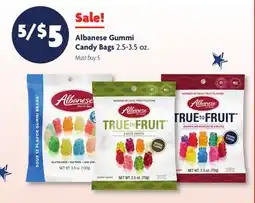 Family Dollar Albanese Gummi Candy Bags offer