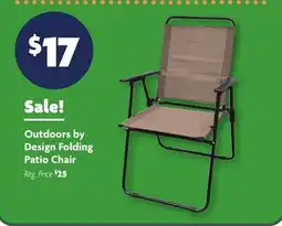 Family Dollar Outdoors by Design Folding Patio Chair offer