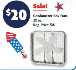 Family Dollar Coolmaster Box Fans offer
