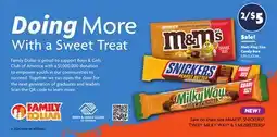 Family Dollar Mars King Size Candy Bars offer