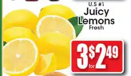 Supremo Foods Inc U.S #1 Juicy Lemons offer