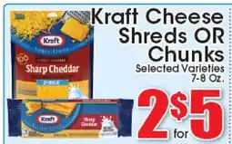 Supremo Foods Inc Kraft Cheese Shreds OR Chunks offer