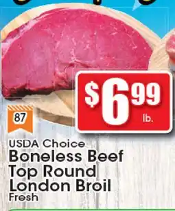 Supremo Foods Inc USDA Choice Boneless Beef Top Round London Broil offer