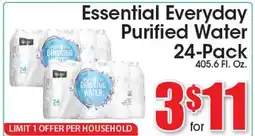 Supremo Foods Inc Essential Everyday Purified Water offer