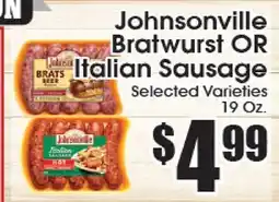 Supremo Foods Inc Johnsonville Bratwurst OR Italian Sausage offer
