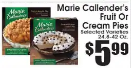 Supremo Foods Inc Marie Callender's Fruit Or Cream Pies offer