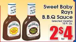 Supremo Foods Inc Sweet Baby Rays B.B.Q Sauce offer