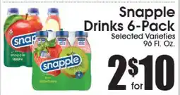 Supremo Foods Inc Snapple Drinks 6-Pack offer