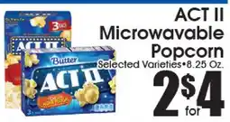 Supremo Foods Inc ACT II Microwavable Popcorn offer