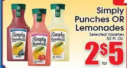 Supremo Foods Inc Simply Punches OR Lemonades offer