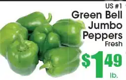Supremo Foods Inc US #1 Green Bell Jumbo Peppers offer