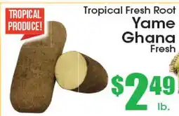 Supremo Foods Inc Tropical Fresh Root Yame Ghana offer