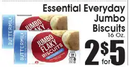 Supremo Foods Inc Essential Everyday Jumbo Biscuits offer