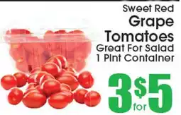 Supremo Foods Inc Sweet Red Grape Tomatoes offer