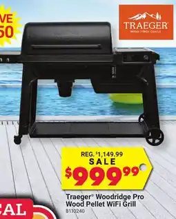 Ace Hardware Traeger Woodridge Pro Wood Pellet WiFi Grill offer