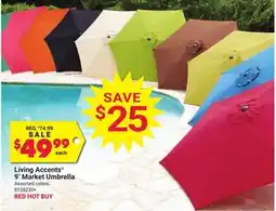Ace Hardware Living Accents 9' Market Umbrella offer