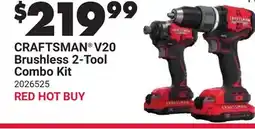 Ace Hardware CRAFTSMAN V20 Brushless 2-Tool Combo Kit offer