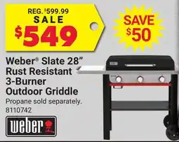 Ace Hardware Weber Slate 28 Rust Resistant 3-Burner Outdoor Griddle offer