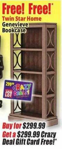 Ocean State Job Lot Twin Star Home Genevieve Bookcase offer