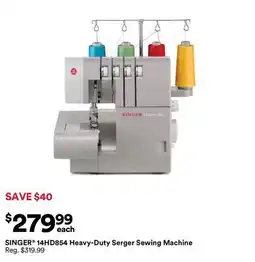 Michaels SINGER 14HD854 Heavy-Duty Serger Sewing Machine offer