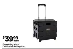 Michaels Everything Mary Collapsible Rolling Cart offer