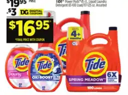 Dollar General Tide Power Pods , Liquid Laundry Detergent offer
