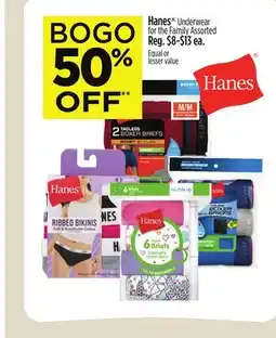 Dollar General Hanes Underwear for the Family offer