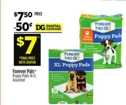 Dollar General Forever Pals Puppy Pads offer