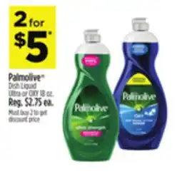 Dollar General Palmolive Dish Liquid Ultra or OXY offer